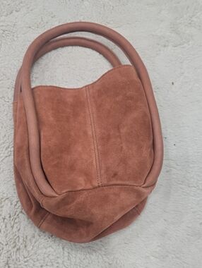 Free People Suede Shoulder Bag in Rust